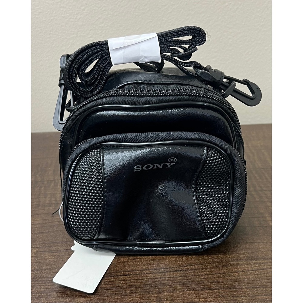 Vintage Solibag Black Camera Case Pouch Strap For Sony Model 2210 NWT